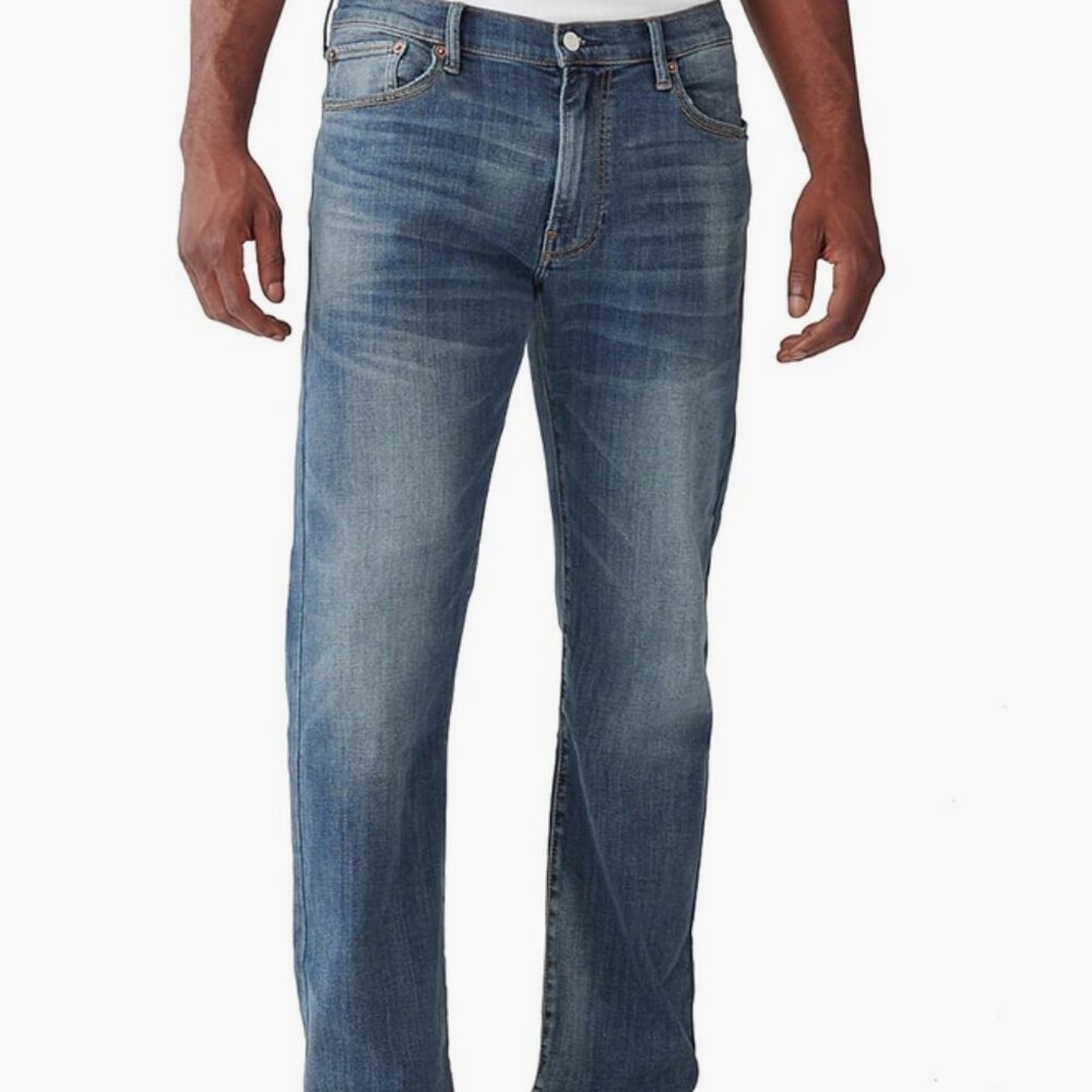 NWT Lucky Men Relaxed Straight 181 Size 33x32 in Dark Blue